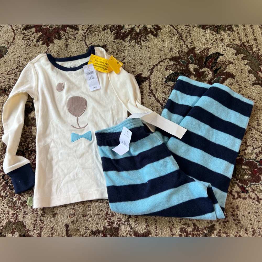 Gap Boys Top Cotton/Pants Fleece Pajamas NEW NWT * 2 different sizes
